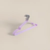 A simple and elegant Nordic-style bright purple hanger for home use, with a load-bearing, anti-slip and multi-functional design Specification image